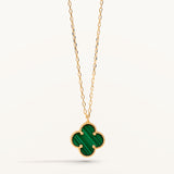 Gargantilla Petal Lumi Green en Oro Amarillo de 18 kt