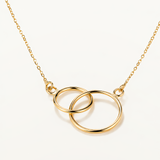 Gargantilla Duo Circles en Oro Amarillo de 18 Kt