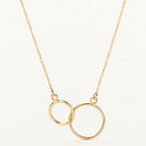 Gargantilla Duo Circles en Oro Amarillo de 18 Kt