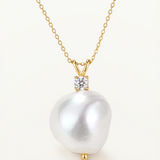 Gargantilla Pearl Drop en Oro Amarillo de 18 kt
