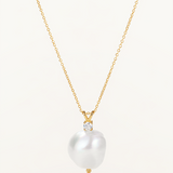 Gargantilla Pearl Drop en Oro Amarillo de 18 kt