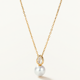 Gargantilla Tear Pearl en Oro Amarillo de 18 Kt