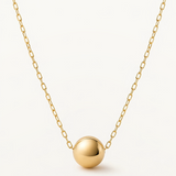 Gargantilla Orbital en Oro Amarillo de 18 kt