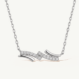 Gargantilla Nexus de Diamantes Naturales en Oro Blanco de 18 kt