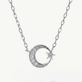 Gargantilla Selene de Diamantes Naturales en Oro Blanco de 18 kt