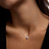 Gargantilla Dara de Diamantes Naturales 0,30 ct en Oro Blanco de 18 kt