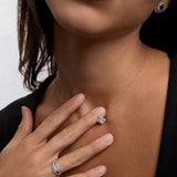 Gargantilla Dara de Diamantes Naturales 0,30 ct en Oro Blanco de 18 kt