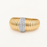 Sortija Victoria de Diamantes en Oro Amarillo de 18 kt