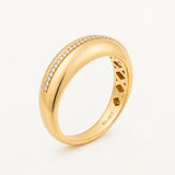 Sortija Gabrielle de Diamantes en Oro Amarillo de 18 kt