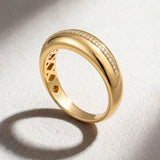 Sortija Gabrielle de Diamantes Naturales en Oro Amarillo de 18 kt