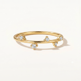 Sortija Tiny Diamond Stardust en Oro Amarillo de 18 kt