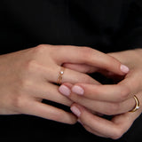 Sortija Tiny Diamond Duo en Oro Amarillo de 18 kt