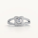 Sortija Dara de Diamantes 0,40 ct en Oro Blanco de 18 kt