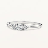 Sortija Trella de Diamantes 0,35 ct en Oro Blanco de 18 kt