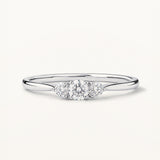 Sortija Trella de Diamantes 0,26 ct en Oro Blanco de 18 kt