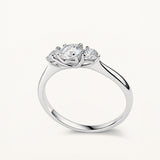 Sortija Trella de Diamantes 0,45 ct en Oro Blanco de 18 kt