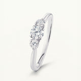 Sortija Trella de Diamantes 0,45 ct en Oro Blanco de 18 kt
