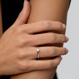 Solitario Ever de Diamante 0,30 ct en Oro Blanco de 18 kt