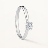 Solitario Ever de Diamante 0,30 ct en Oro Blanco de 18 kt