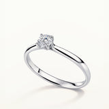 Solitario Ever de Diamante 0,30 ct en Oro Blanco de 18 kt