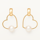Pendientes Salina Heart en Oro de 18 kt