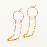 Pendientes Salina Chain en Oro de 18 kt