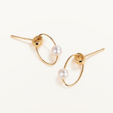 Pendientes Salina Oval en Oro de 18 kt