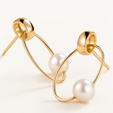 Pendientes Salina Oval en Oro de 18 kt