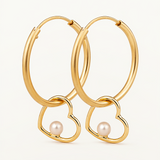 Pendientes Salina Love en Oro de 18 kt