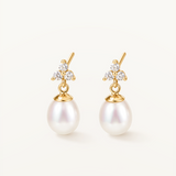 Pendientes Sillage Bloom en Oro Amarillo de 18 kt
