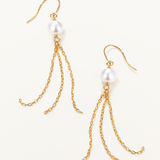 Pendientes Sillage Chain en Oro Amarillo de 18 kt