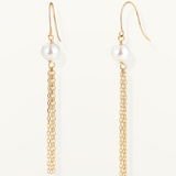 Pendientes Sillage Chain en Oro Amarillo de 18 kt