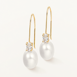 Pendientes Sillage Veil en Oro Amarillo de 18 kt