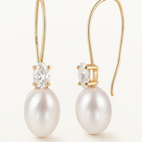Pendientes Sillage Veil en Oro Amarillo de 18 kt