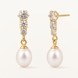 Pendientes Sillage en Oro Amarillo de 18 kt