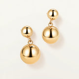 Pendientes Orbital Duo en Oro Amarillo de 18 kt