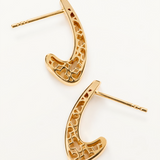 Pendientes Silueta en Oro Amarillo de 18 kt