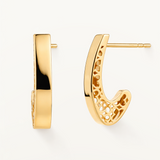 Pendientes Silueta en Oro Amarillo de 18 kt