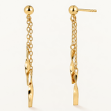 Pendientes Tors Largos en Oro Amarillo de 18 kt