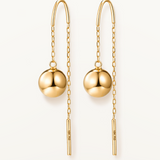 Pendientes Orbital Fall en Oro Amarillo de 18 kt