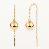 Pendientes Orbital Fall en Oro Amarillo de 18 kt