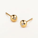 Pendientes Esfera Mini en Oro de 18 kt