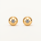 Pendientes Esfera Mini en Oro de 18 kt