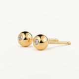 Pendientes Esfera Mini en Oro de 18 kt