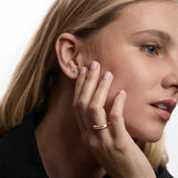 Pendientes Juliette de Diamantes Naturales y Esmeralda en Oro Amarillo de 18 kt
