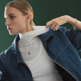 Gargantilla Velvet Blue Medallion en Plata 925 Bañada en Oro de 18 Kt