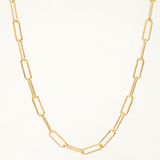 Gargantilla Links Clip en Plata 925 Bañada en Oro de 18 Kt