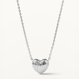 Gargantilla Heart Band en Plata de Primera Ley