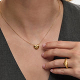 Gargantilla Heart Band en Plata 925 Bañada en Oro de 18 Kt