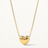 Gargantilla Heart Band en Plata 925 Bañada en Oro de 18 Kt